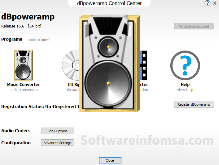 dBpowerAMP Music Converter Interface